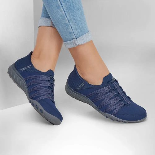 Skechers Slip-ins: Breathe-Easy - Roll-With-Me női sportcipő, navy