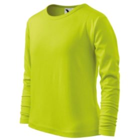 FIT-T gyerek pamut hosszú ujjú póló - lime