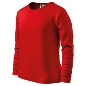 FIT-T gyerek pamut hosszú ujjú póló - piros