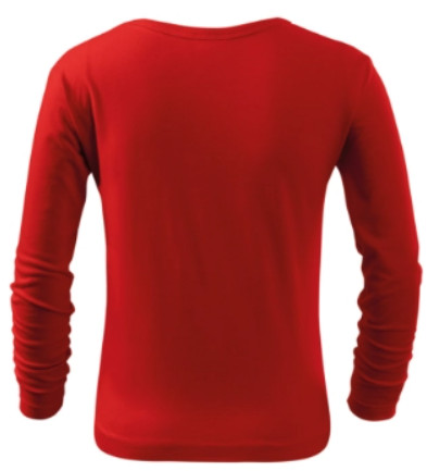 FIT-T gyerek pamut hosszú ujjú póló - piros