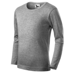 FIT-T gyerek pamut hosszú ujjú póló - szürke