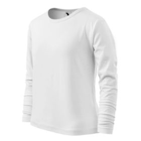 FIT-T gyerek pamut hosszú ujjú póló - fehér