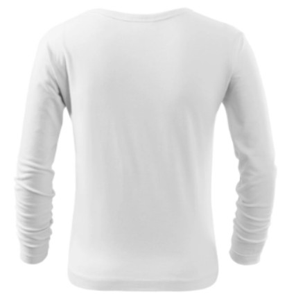 FIT-T gyerek pamut hosszú ujjú póló - fehér