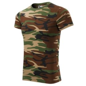 Camouflage férfi terepszínű póló - barnás-terep