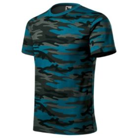 Camouflage férfi terepszínű póló - petrol-terep