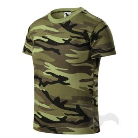 Camouflage terep színű pamu gyerekpóló - zöldes - terep