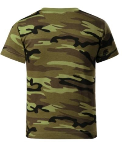 Camouflage terep színű pamu gyerekpóló - zöldes - terep
