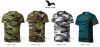 Camouflage terep színű pamu gyerekpóló - petrol - terep