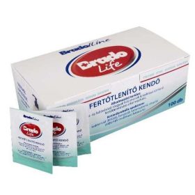 BradoLife fertőtlenítő kendő - 100db / doboz