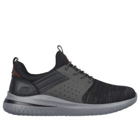 SKECHERS Delson 3.0 Cicada férfi sportcipő, fekete/szürke