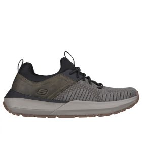 SKECHERS Neville Calhan férfi sportcipő, olajzöld/fekete