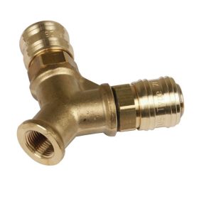   Aircraft Y elosztó 3/8"BM x 2gyorscsatlakozós kimenettel