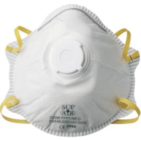   SUPAIR® 23106 FFP1SL D védőmaszk légzést segítő szeleppel, 10 db/doboz