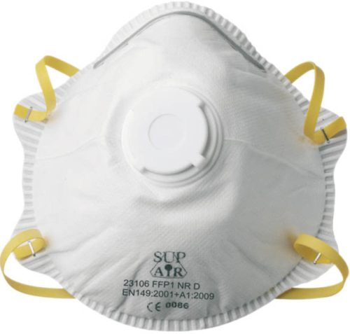 SUPAIR® 23106 FFP1SL D védőmaszk légzést segítő szeleppel, 10 db/doboz