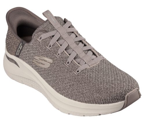 SKECHERS Slip-ins: Arch Fit 2.0 - Look Ahead férfi sportcipő, szürkésbarna