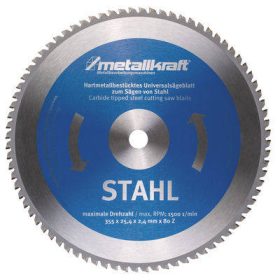   Metallkraft körfűrésztárcsa acélhoz 355 x 2.4 x 25.4 mm T80