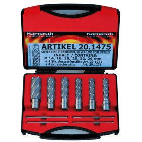   Koronafúró klt. 14/16/18/20/22/26mm / 50mm anyagv.-ig 19mm weldonszár