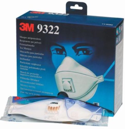 3M™ Aura™ részecskeszűrő félálarc, FFP2, szelepes, 9322+