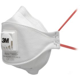   3M™ Aura™ részecskeszűrő félálarc, FFP3, szelepes, 9332+Gen3