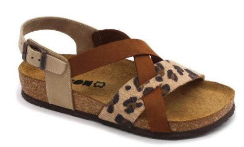 4306 Leon Comfort női bőr szandál -barna