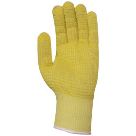   Kötött vékony vágásbiztos sárga Kevlar kesztyű 7-es méret