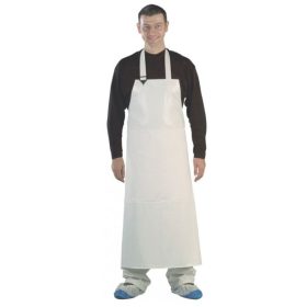 FOOD  fehér vegyszer és olajálló PU kötény