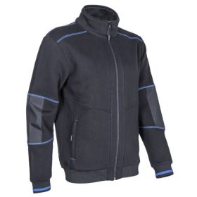 KIJI meleg cipzáros felső fekete színben