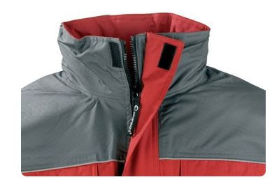 Ripstop télikabát - piros/szürke