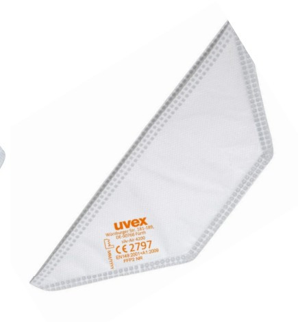 UVEX SILV-AIR LITE 4200 FFP2 ÖSSZEHAJTHATÓ MASZK (30db / dob.)