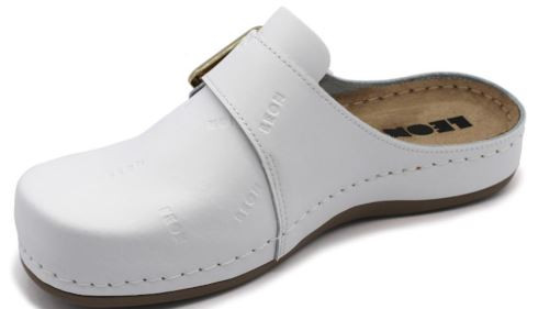 971 Leon Comfort nő bőr klumpa - fehér