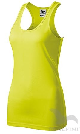 Racer női atléta trikó - neon sárga
