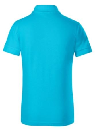 Gyerek Pique galléros póló - türkíz