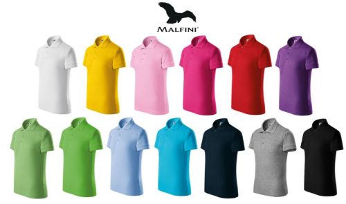 Gyerek Pique galléros póló - türkíz