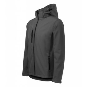 Adler férfi kapucnis softshell kabát - sötétszürke