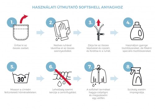 Adler férfi kapucnis softshell kabát - sötétszürke