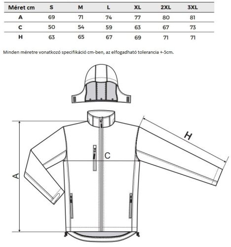 Adler férfi kapucnis softshell kabát - lime