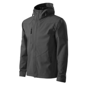 Adler férfi softshell kabát kapucnis - sötétszürke