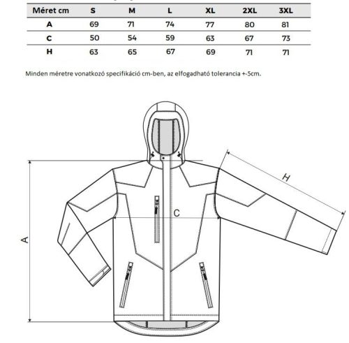 Adler férfi softshell kabát kapucnis - sötétszürke