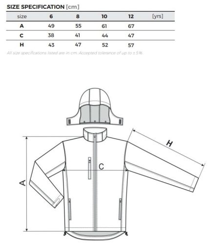 Adler gyerek softshell kabát - navy
