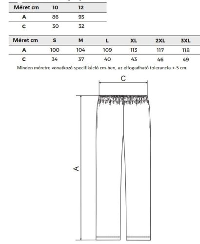 Comfort férfi pamutos szabadidő alsó - fekete