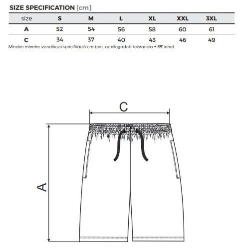 Comfy férfi pamutos rövidnadrág - navy
