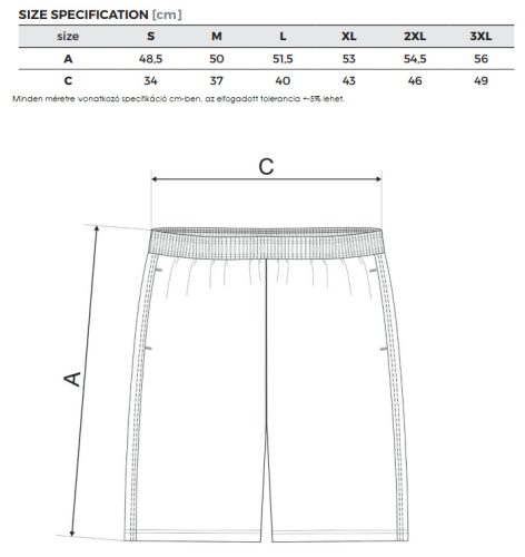 Miles férfi gyorsan száradó sport rövidnadrág - fehér