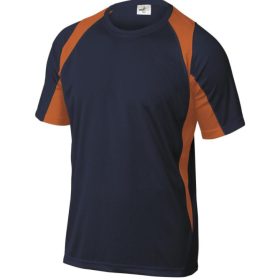 100% POLIÉSZTER T-SHIRT - fekete/narancs