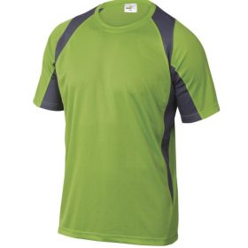100% POLIÉSZTER T-SHIRT - lime/szürke