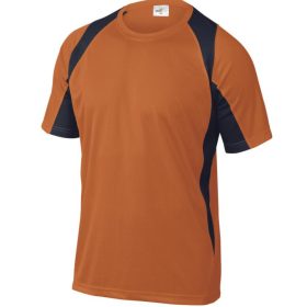 100% POLIÉSZTER T-SHIRT - narancs/fekete