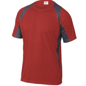 100% POLIÉSZTER T-SHIRT - piros/szürke