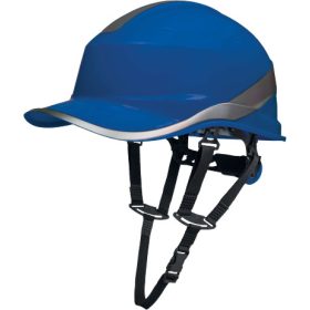   DIAMOND V UP sportos kialakítású építőipari sisak állszíjjal, kék