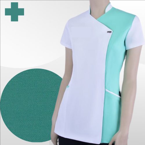 EBY női SPA tunika fehér/menta színben, XL