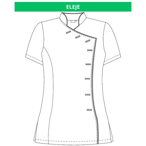 EBY női SPA tunika fehér/menta színben