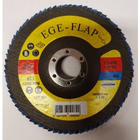   EGE lamellás csiszolókorong 115x22,2 A80 egyenes hátlappal